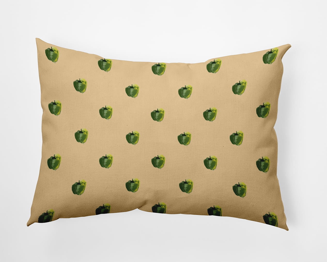 20" x 14" Simply Daisy Peppers Pattern Polyester Accent Pillow, Corn Stalk Qty 1