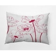 thumbnail image 1 of 20" x 14" Simply Daisy Popping Poppies Polyester Indoor/Outdoor Pillow, Bold Pink Qty 1, 1 of 3