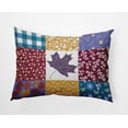 thumbnail image 1 of 20" x 14" Simply Daisy Printed Quilt Leaves Polyester Accent Pillow, Larkspur Qty 1, 1 of 6