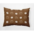 thumbnail image 1 of 20" x 14" Simply Daisy Pumpkin Pattern Polyester Accent Pillow, Golden Bear Qty 1, 1 of 4