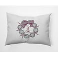 thumbnail image 1 of 20" x 14" Simply Daisy Seas and Greetings Wreath Polyester Accent Pillow, Passion Flower Qty 1, 1 of 3