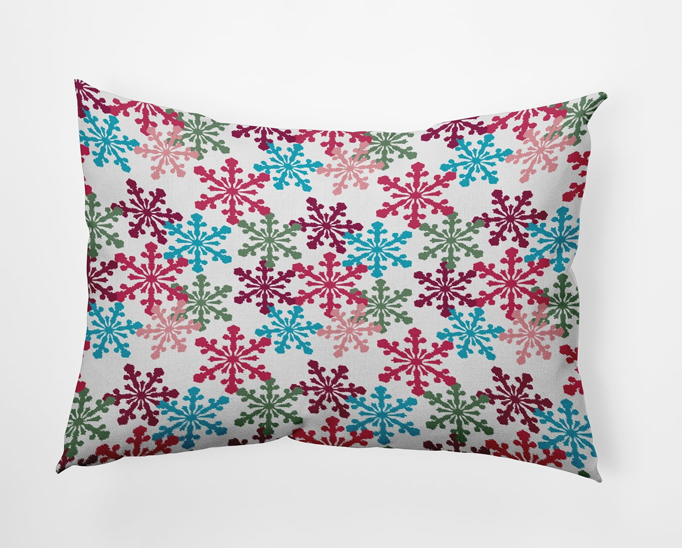 20" x 14" Simply Daisy Snow Fall Polyester Accent Pillow, Holiday Pink Qty 1