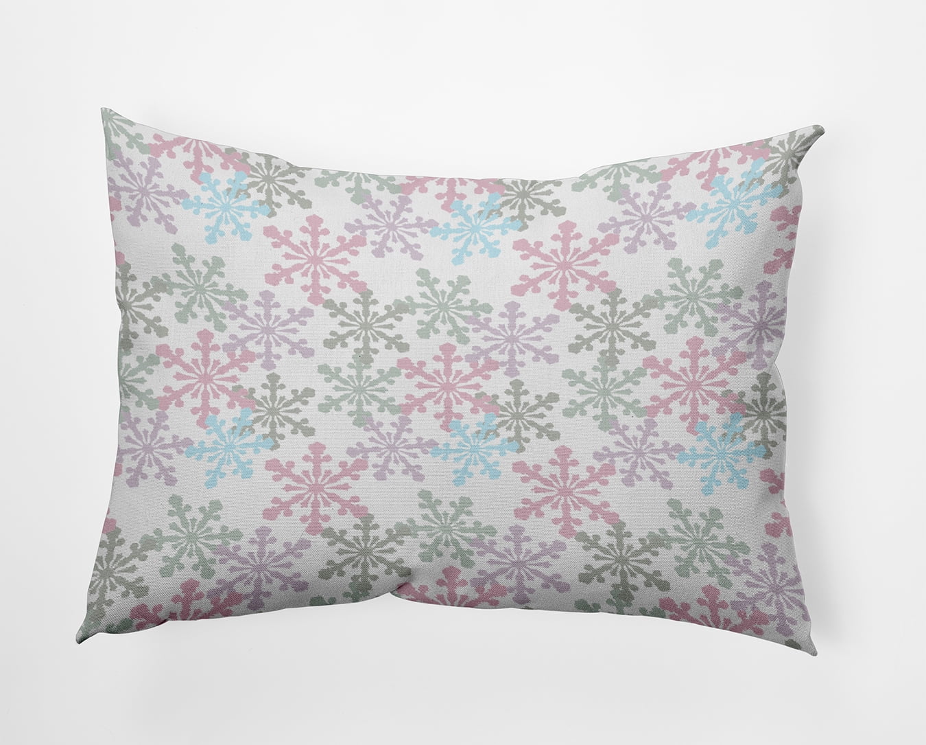 20" x 14" Simply Daisy Snow Fall Polyester Accent Pillow, Pink Icing Qty 1