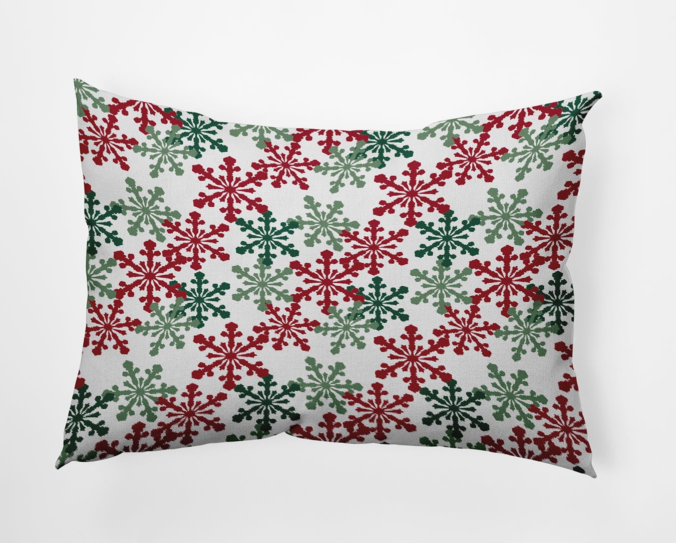 20" x 14" Simply Daisy Snow Fall Polyester Indoor/Outdoor Pillow, Haute Red Qty 1