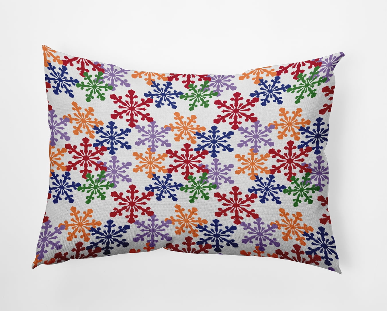 20" x 14" Simply Daisy Snow Fall Polyester Indoor/Outdoor Pillow, Orange Qty 1