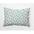 thumbnail image 1 of 20" x 14" Simply Daisy Snow Men In Snowstorm Polyester Indoor/Outdoor Pillow, Turquoise Qty 1, 1 of 3
