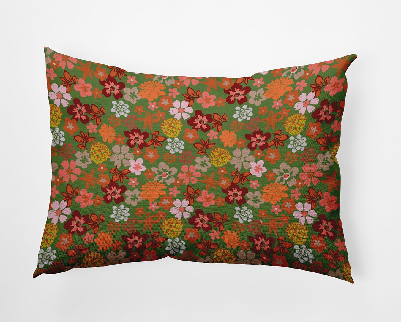 20" x 14" Simply Daisy Succulent Garden Polyester Accent Pillow, Scallion Qty 1