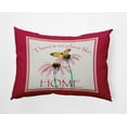 thumbnail image 1 of 20" x 14" Simply Daisy There's No Place Like Home Polyester Accent Pillow, Bold Pink Qty 1, 1 of 3