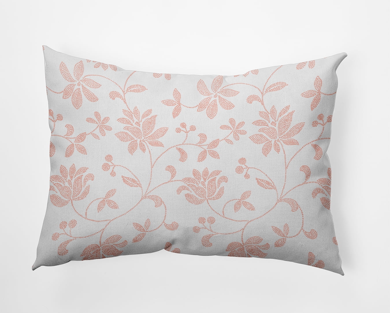 20" x 14" Simply Daisy Traditional Floral Polyester Accent Pillow, Blush Qty 1