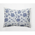 thumbnail image 1 of 20" x 14" Simply Daisy Traditional Floral Polyester Accent Pillow, Porcelain Blue Qty 1, 1 of 3