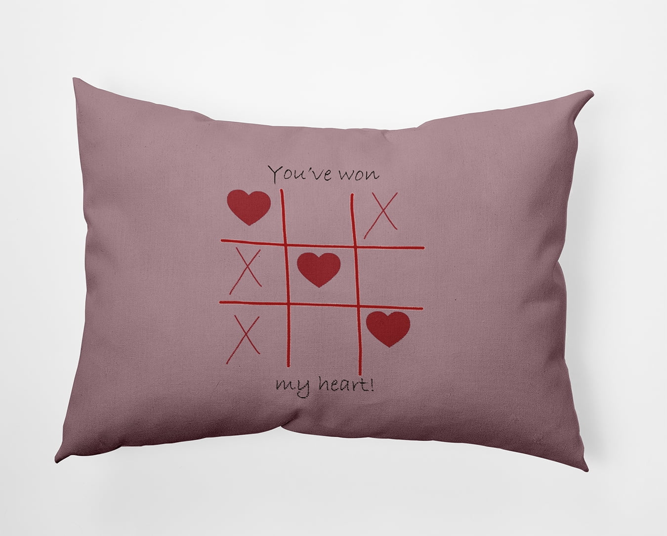 20" x 14" Simply Daisy You've Won My Heart Polyester Indoor/Outdoor Pillow, Romantic Purple Qty 1