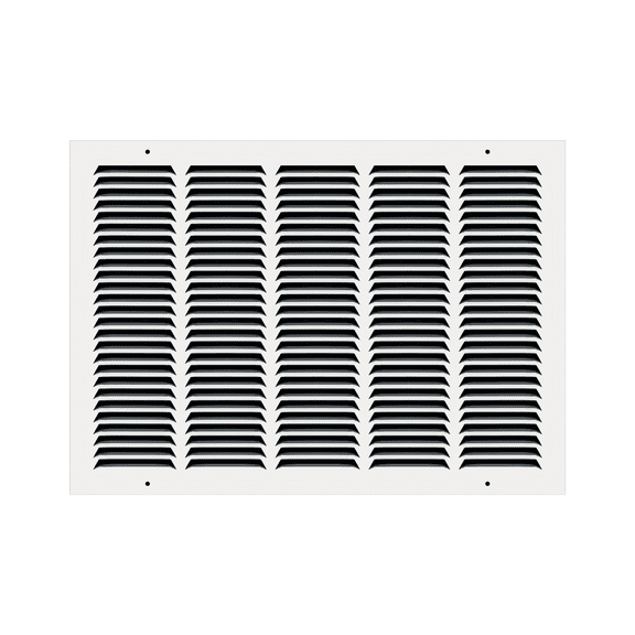 20" x 14" TruAire White Steel Wall Return Air Grille