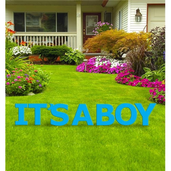 20 x 15 in. Its a Boy Yard Sign Kit, Blue
