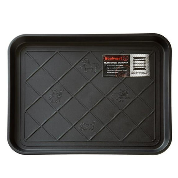 20 x 15 x1.3 in. Eco Friendly Utility Boot Tray Mat - Black