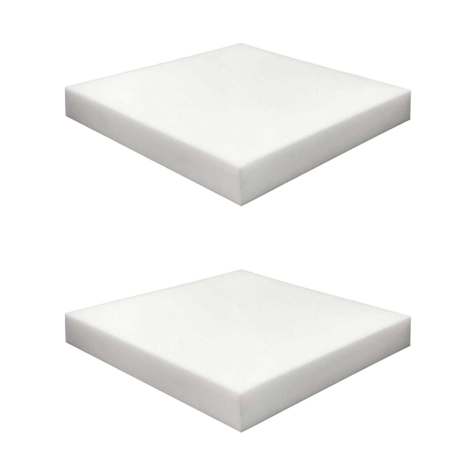 20” x 16” (2 Pack) - High Density Outdoor Couch Cushion Replacement for Patio Furniture, Square Foam Pad for Couch Cushion Support, Upholstery Foam Padding for Sofa