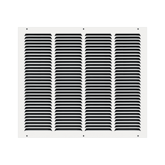 20" x 16" TruAire White Steel Wall Return Air Grille