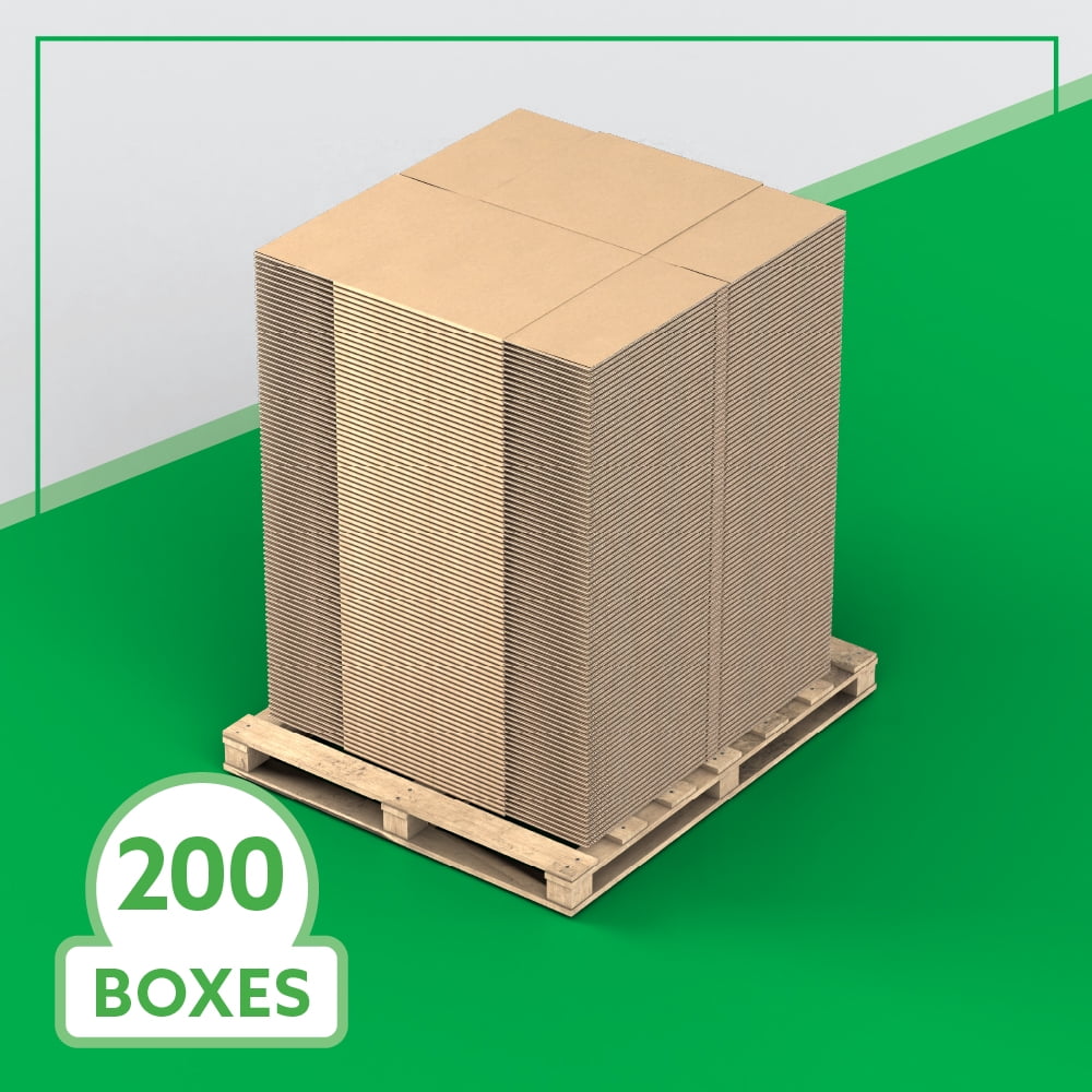 20" x 18" x 18" Bulk Boxes for Shipping, Mailing, Packing, Packaging and Storage, 200-CT Pallet