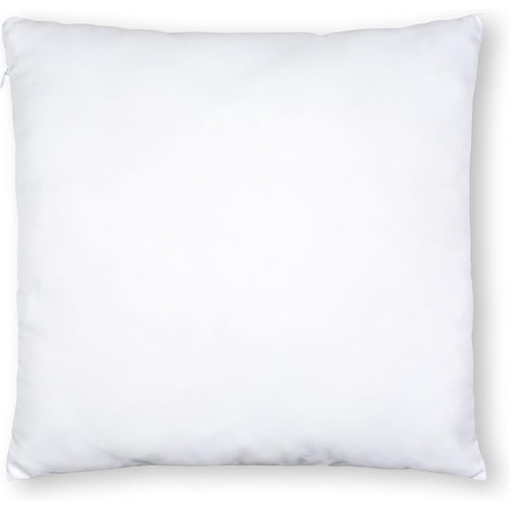20" x 20" Down Alternative Stuffer Pillow Insert Sham Square Pillow Cushion for Extra Comfort & Support, Zip Pocket w/Mini Stuffer Zip-in Insert - Adjustable with Any Decorative Cover