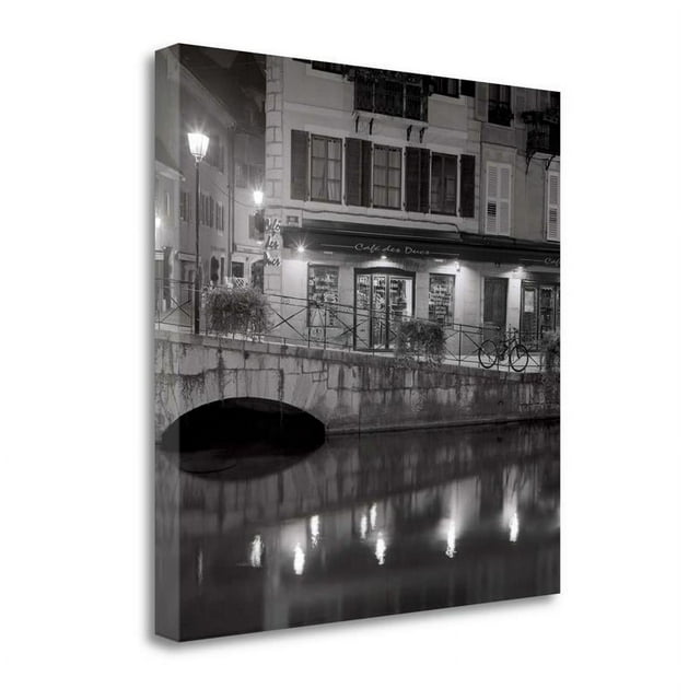20" x 20" Cafe Des Ducs - 1 By Alan Blaustein Print on Canvas Fabric Multi-Color