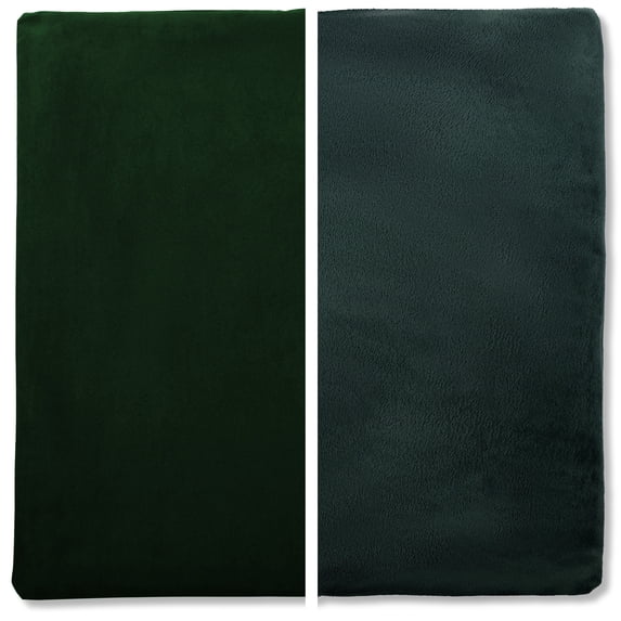 20" x 20" Cover Only Throw Pillowcase Reversible - Ramona Green: 2 PCS / 4 Sided. Luxurious, Microsuede/Microplush Fabric - Softest / High Thread CountWashable. Beautiful & Supportive. Soft & Comfy.