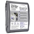 thumbnail image 1 of 20 x 20 Ft. Ultra Heavy-Duty Protection/Coverage Tarp, Superior Weave, 16-mil, Reversible, Waterproof, Silver-White, TUH-2020, 1 of 7