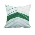thumbnail image 1 of 20 x 20 Inch Boat Bow Center Green Geometric Print Decorative Polyester Throw Pillow with Linen Texture, 1 of 1