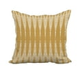 thumbnail image 1 of 20 x 20 Inch Gold Geometric Print Decorative Polyester Throw Pillow with a Linen Texture, 1 of 1