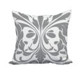 thumbnail image 1 of 20 x 20 Inch Gray Geometric Print Decorative Polyester Throw Pillow with a Linen Texture, 1 of 1