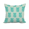 thumbnail image 1 of 20 x 20 Inch Green Floral Print Decorative Polyester Throw Pillow with a Linen Texture, 1 of 1