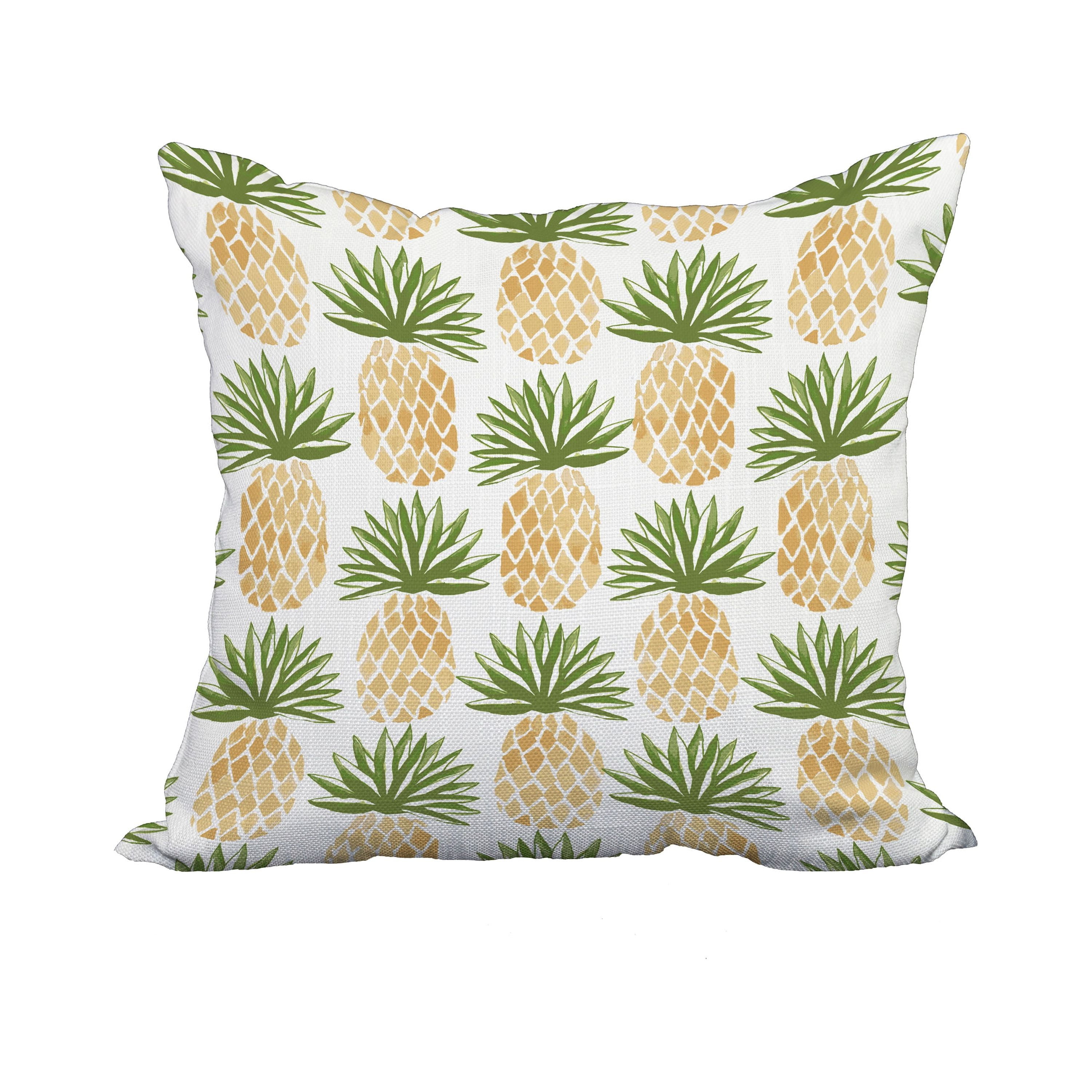 20 x 20 Inch Green Geometric Print Decorative Polyester Throw Pillow with a Linen Texture