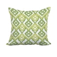 thumbnail image 1 of 20 x 20 Inch Green Geometric Print Decorative Polyester Throw Pillow with a Linen Texture, 1 of 1