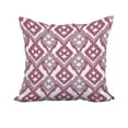 thumbnail image 1 of 20 x 20 Inch Lavender Geometric Print Decorative Polyester Throw Pillow with a Linen Texture, 1 of 1