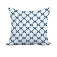 thumbnail image 1 of 20 x 20 Inch Light Blue Geometric Print Decorative Polyester Throw Pillow with a Linen Texture, 1 of 1