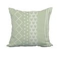 thumbnail image 1 of 20 x 20 Inch Pattern Stripe Green Stripe Print Decorative Polyester Throw Pillow with Linen Texture, 1 of 1