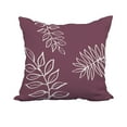 thumbnail image 1 of 20 x 20 Inch Purple Floral Print Decorative Polyester Throw Pillow with a Linen Texture, 1 of 1