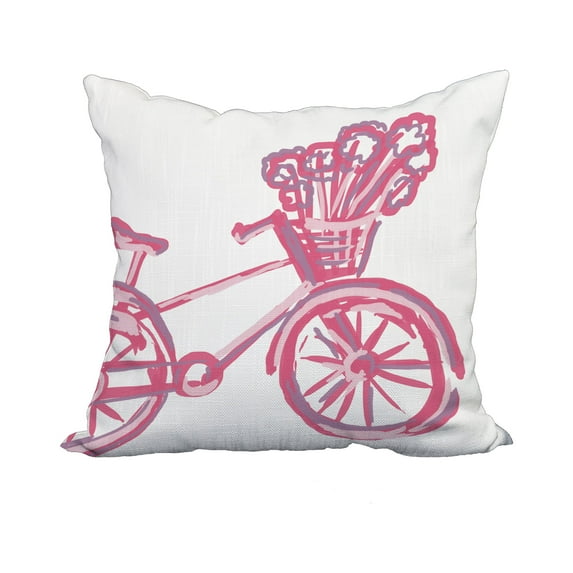 20 x 20 Inch Red Geometric Print Decorative Polyester Throw Pillow with a Linen Texture