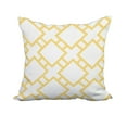 thumbnail image 1 of 20 x 20 Inch Square in St. Louis Yellow Geometric Print Decorative Polyester Throw Pillow with Linen Texture, 1 of 1