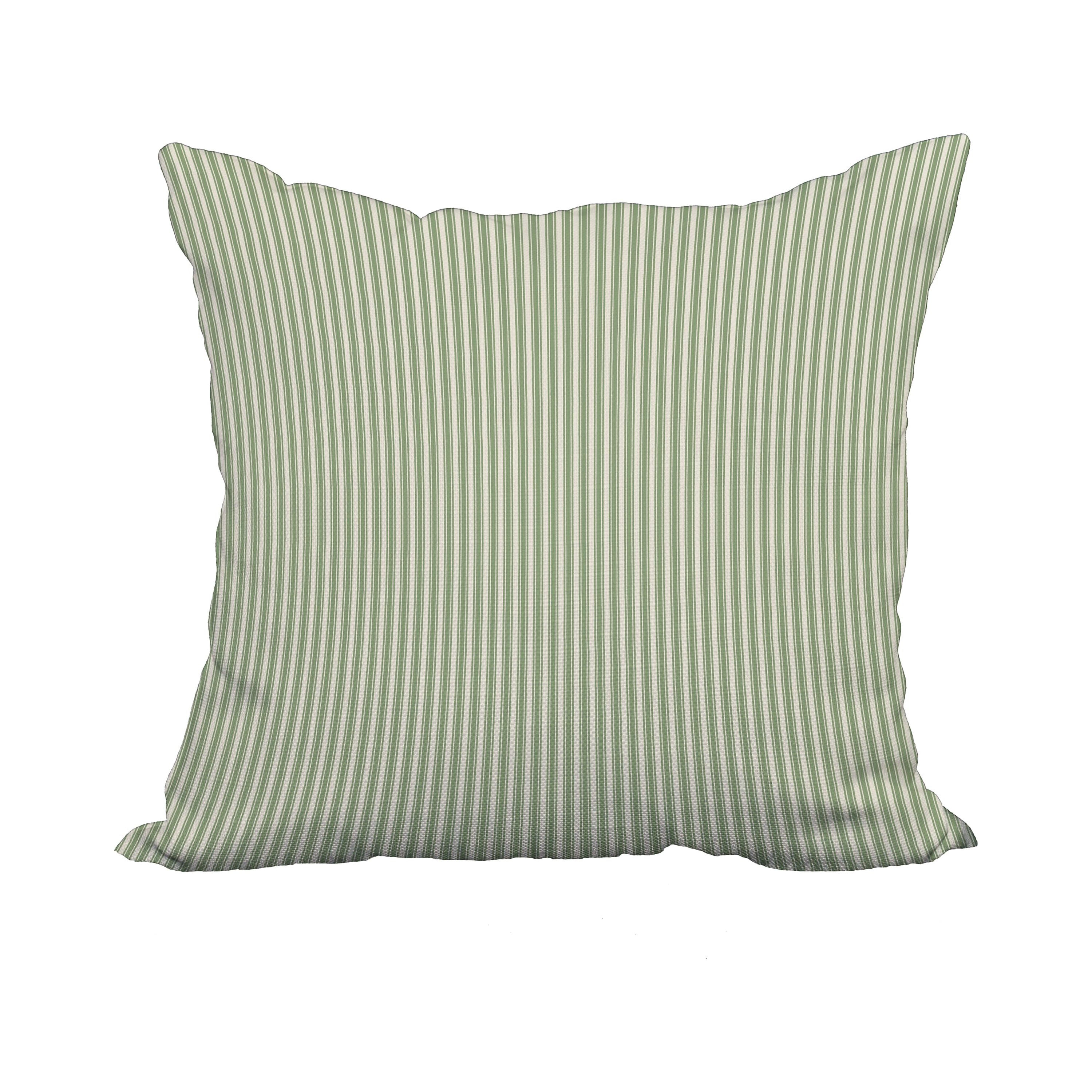 E by Design Ticking Stripe Throw Pillow 20 x 20 Inch