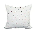thumbnail image 1 of 20 x 20 Inch Veggie Dots Green Geometric Print Decorative Polyester Throw Pillow with Linen Texture, 1 of 1