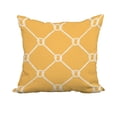 thumbnail image 1 of 20 x 20 Inch Yellow Nautical Print Decorative Polyester Throw Pillow with a Linen Texture, 1 of 1