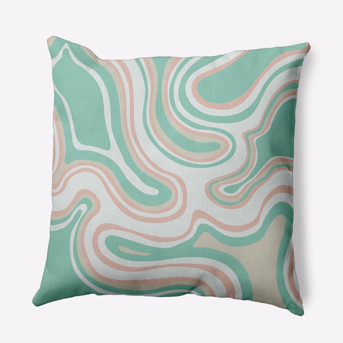 20" x 20" Simply Daisy Agate Polyester Indoor/Outdoor Pillow, Spring Green Qty 1