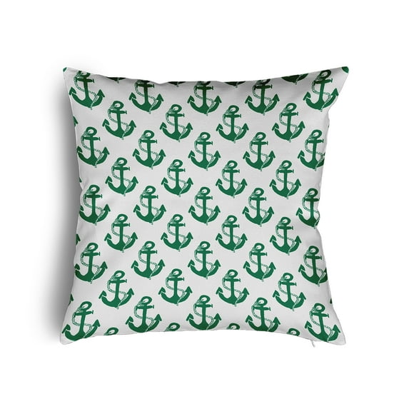 20" x 20" Simply Daisy Anchor Pattern Poly Pillow with Zipper, True Mint Qty 1