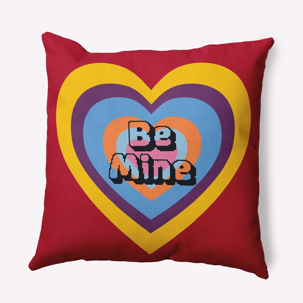 20" x 20" Simply Daisy Be Mine Polyester Accent Pillow, Formula One Qty 1