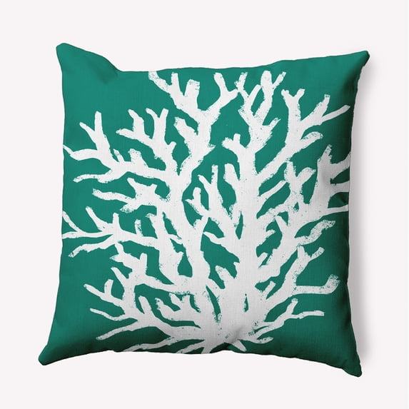 20" x 20" Simply Daisy Big Seaweed Indoor/Outdoor Pillow, Kelly Green Qty 1
