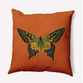 thumbnail image 1 of 20" x 20" Simply Daisy Colorful Swallowtail Indoor/Outdoor Pillow, Perfect Orange Qty 1, 1 of 6