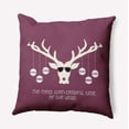 thumbnail image 1 of 20" x 20" Simply Daisy Cool Christmas Deer Polyester Accent Pillow, Passion Flower Qty 1, 1 of 3