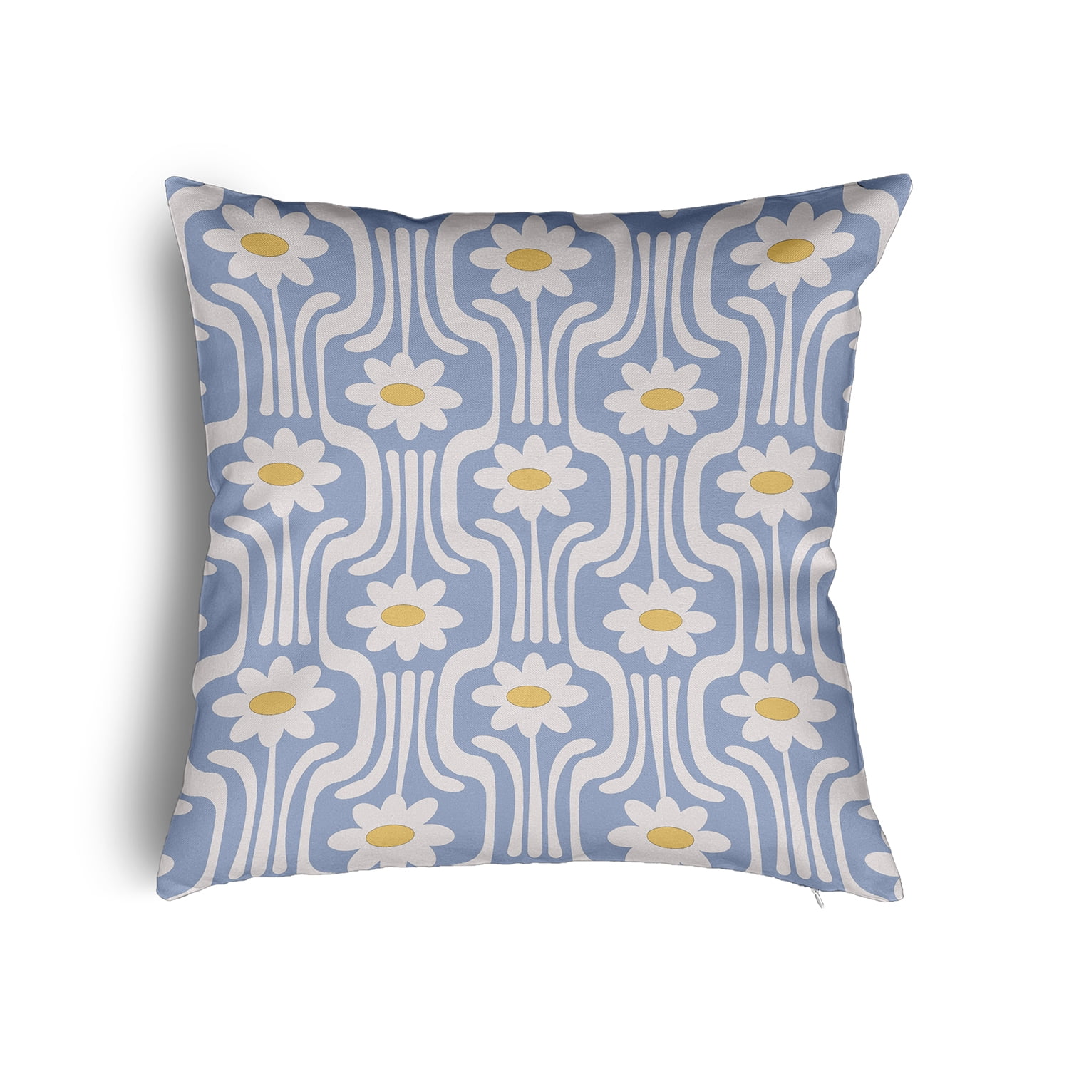 20" x 20" Simply Daisy Daisys and Squiggles Poly Pillow with Zipper, Peri Qty 1