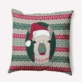 thumbnail image 1 of 20" x 20" Simply Daisy Fa La Llama Polyester Indoor/Outdoor Pillow, Christmas Green Qty 1, 1 of 3