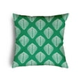 thumbnail image 1 of 20" x 20" Simply Daisy Fan Leaf Pattern Poly Pillow with Zipper, True Mint Qty 1, 1 of 3