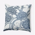 thumbnail image 1 of 20" x 20" Simply Daisy Flower Flourish Indoor/Outdoor Polyester Throw Pillow, Navy, 1 of 3